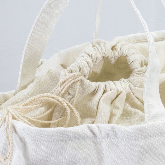 Wicker Totes Drawstring